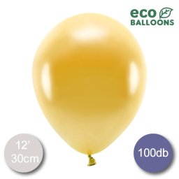 ECO Lufi, metál arany, 30cm, 100 db/cs