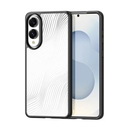 DUX DUCIS AIMO szilikon telefonvédő (ütésállóság, kameravédő, matt, hullám) FEKETE Samsung Galaxy S25 Edge (SM-S937)