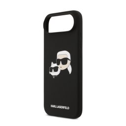 KARL LAGERFELD LIQUID SILICONE DOUBLE HEADS MAGSAFE szilikon telefonvédő (ütésállóság, MagSafe) FEKETE Apple iPhone 17 Air