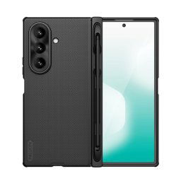 NILLKIN SUPER FROSTED FOLD MAGNETIC műanyag telefonvédő (mágneses, érdes felület, asztali tartó, érintő ceruza) FEKETE Samsung Galaxy Z Fold7 (SM-F966)