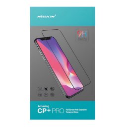 NILLKIN CP+ PRO képernyővédő üveg (2.5D, full glue, UV szűrés, 0.33mm, 9H, külső kijelző) FEKETE Samsung Galaxy Z Flip7 (SM-F766)