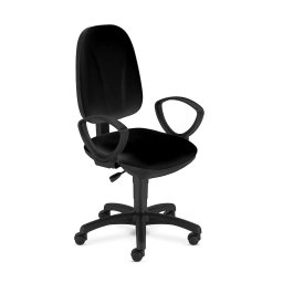Pegaz ERGO LX - ergonómikus forgószék fix karfával raktárról, C.11 fekete kárpitozással