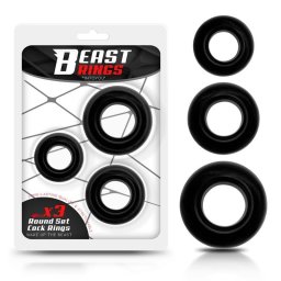 IntoYou - Beast Rings 3 darab fánk típusú péniszgyűrű