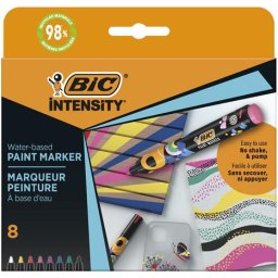 BIC Dekormarker készlet, 1,5 - 2,3 mm, BIC "Paint marker", 8 különböző élénk szín