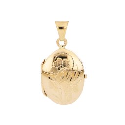 Il Portafoto Classico - ovális, nyitható 14 karátos arany medál 3,80 g