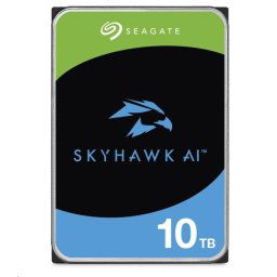 SEAGATE HDD 10TB SKYHAWK AI, 3,5", SATAIII, 7200 RPM, 256MB gyorsítótár, R/V érzékelővel