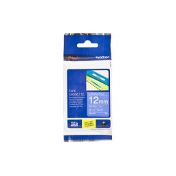 TZE-535 laminált P-touch szalag (12mm) White on Blue - 8m (TZE535)