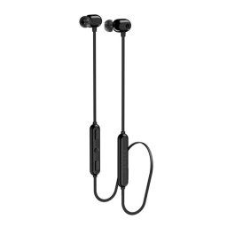 Designed for SAMSUNG Bluetooth fülhallgató SZTEREO (v5.2, nyakba akasztható, zajszűrő, lapos kábel, SPORT) FEKETE
