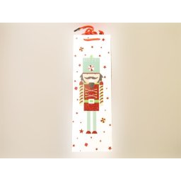 Ajándék italos tasak diótörő glitteres 36 cm X 12 cm
