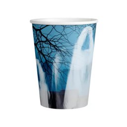 Papírpohár halloween kísértetjárta erdő 2,5 dl, 8db/cs