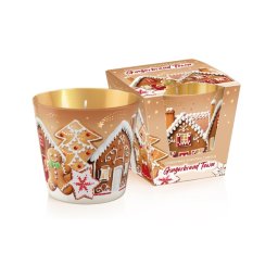Illatgyertya pohár Gingerbread Town mézeskalács illatú 115 g