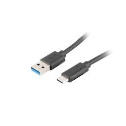 LANBERG USB-C (M) - USB-A (M) 3.1 kábel 1,8m, fekete