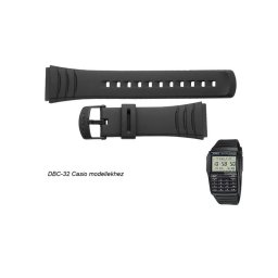 DBC-32 Casio fekete műanyag szíj