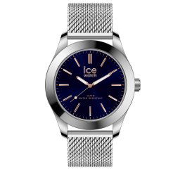 ICE Steel Solar - Ezüst sötétkék, férfi karóra - 35 mm - (024748)