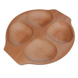 Négyosztásos fatányér