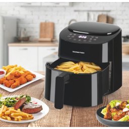 Gourmetmaxx Forrólevegős fritőz/ Airfryer digitális 4,5L 1400W fekete DS11822-L