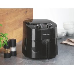 Gourmetmaxx Forrólevegős fritőz/ Airfryer mechanikus 4,5 literes 1450W fekete DS11974