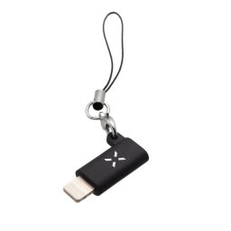 microUSB / Lightning adat és töltő adapter fekete FIXED (FIXA-ML-BK)