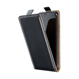 Tok álló, bőr hatású (FLIP, lefelé nyíló, szilikon tartó) FEKETE Samsung Galaxy A17 5G (SM-A176)
