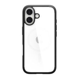 SPIGEN ULTRA HYBRID műanyag telefonvédő (ütésállóság, légpárnás keret) ÁTLÁTSZÓ/FEKETE Apple iPhone 17