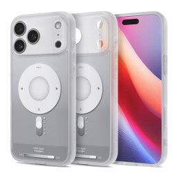 SPIGEN ULTRA HYBRID MAG műanyag telefonvédő (ütésállóság, légpárnás keret, MagSafe) EZÜST Apple iPhone 17