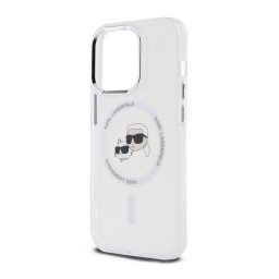 KARL LAGERFELD IML K&CH HEADS METAL FRAME MAGSAFE szilikon telefonvédő (ütésállóság, kameravédő, MagSafe) ÁTLÁTSZÓ Apple iPhone 15 Pro