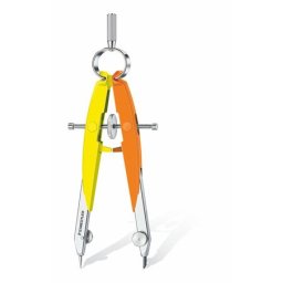 STAEDTLER Körző készlet, precíziós, 2 darabos, STAEDTLER "Mars Comfort 556", neon sárga/narancs