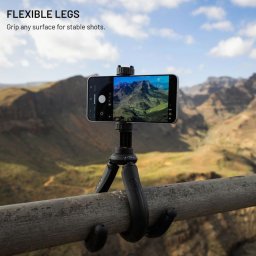 Okostelefon tartó állvány fekete FIXED Creator Flexible Tripod (FIXCRT-F-BK)