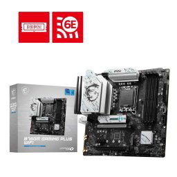 MSI MB Sc LGA1700 B760M B760M GAMING PLUS WIFI, Intel B760, 4xDDR5, 2xDP, 2x HDMI, mATX