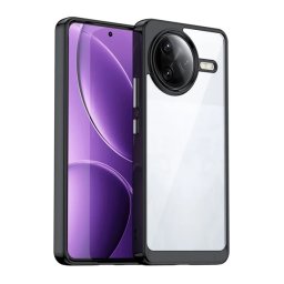 Szilikon telefonvédő (ütésállóság, átlátszó hátlap) FEKETE Xiaomi Poco F7 Ultra