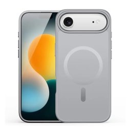 DUX DUCIS YIND szilikon telefonvédő (ütésállóság, kameravédő, matt, MagSafe) VILÁGOSSZÜRKE Apple iPhone 17 Air