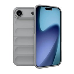 Szilikon telefonvédő (ütésállóság, kameravédő, 3D) VILÁGOSSZÜRKE Apple iPhone 17 Air