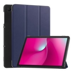 Tok álló, bőr hatású (aktív FLIP, oldalra nyíló, TRIFOLD, asztali tartó) SÖTÉTKÉK T Tablet 2 5G