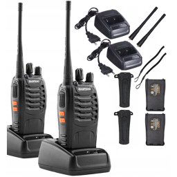 Boafeng Walkie Talkie 2db-os, 16 előreprogramozott PMR, 1500 mAh