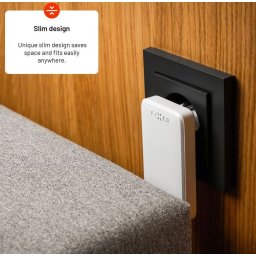Okostelefon hálózati töltő 2xUSB-C PD3 45W fehér FIXED Slim GaN Charger (FIXCG45S-2C-WH)