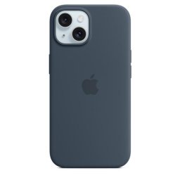 iPhone 15 szilikon tok MagSafe-zárral - Viharkék