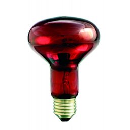 Infra melegitő izzó 60 W R80 E/27 red Helios