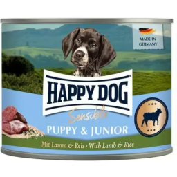 Happy Dog Sensible Puppy & Junior Lamm & Reis konzerv (12 x 200 g) 2.4kg