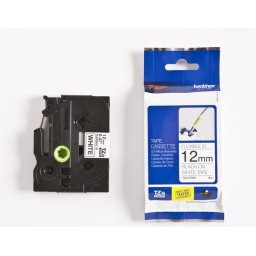 TZE-FX231 laminált P-touch flexibilis szalag (12mm) Black on White - 8m (TZEFX231)