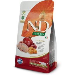 N&D Cat Grain Free Neutered fürjjel, sütőtökkel és gránátalmával 300gr