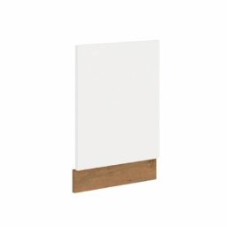 Ajtó beépített mosogatógépre, lancelot tölgy/ fehér extra magas fényű HG, VEGA ZM 570x446