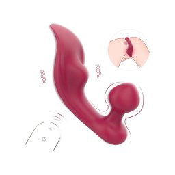 Sex HD Chomper - csikló- és anál vibrátor (piros)
