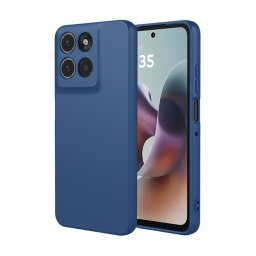 Szilikon telefonvédő (matt) SÖTÉTKÉK Motorola Moto G56 (XT2529)