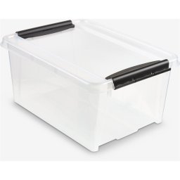 Tároló doboz műanyag 14 liter csatos átlátszó Probox