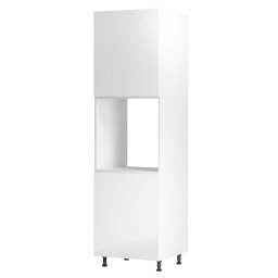 Élelmiszer szekrény, fehér/fehér extra magasfényű, bal, AURORA D60P