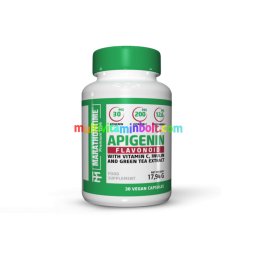 Apigenin 30 db vegén kapszula, C-vitaminnal, Inulinnal és Zöld tea kivonattal - Marathontime