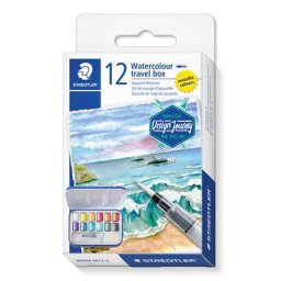 STAEDTLER Vízfesték, 12 darabos, STAEDTLER "Design journey 888"