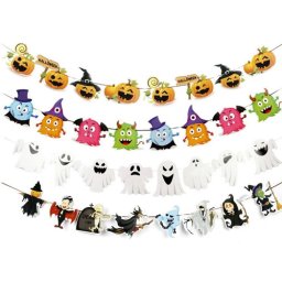 Halloween fűzér, tökök