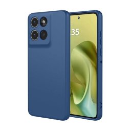 Szilikon telefonvédő (matt) SÖTÉTKÉK Motorola Moto G86 5G (XT2527)