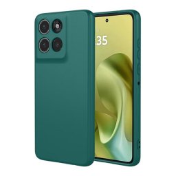 Szilikon telefonvédő (matt) SÖTÉTZÖLD Motorola Moto G86 5G (XT2527)